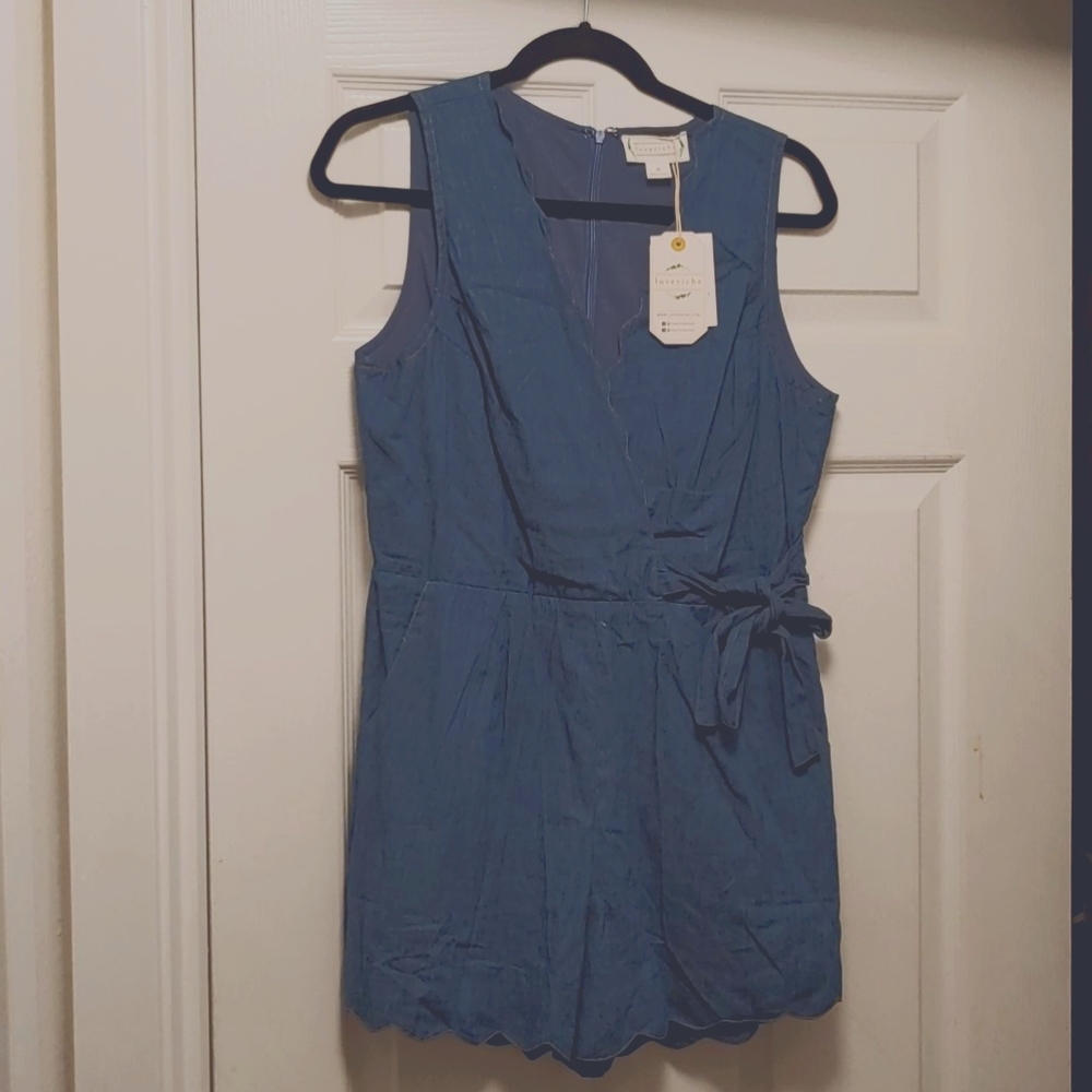 Chambray Romper